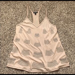 Express Blush Pink Embellished Top sz S